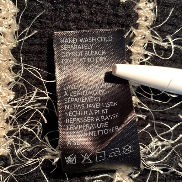 DEX open cardigan eyelash knit 3/4 sleeve soft - Picture 8 of 10